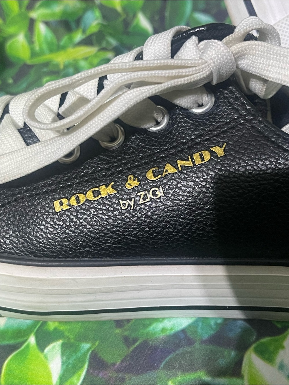 Rock & Candy Black and White Platform Sneakers